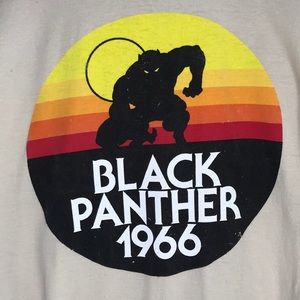 Black Panther Retro Style T-Shirt